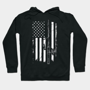 USA Fishing Flag Hoodie